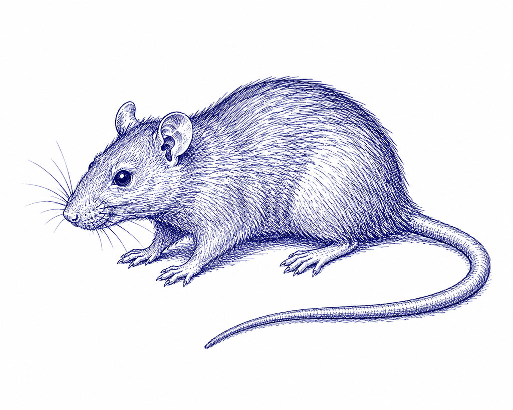 Ilustración rata