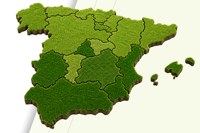 Mapa España Sur